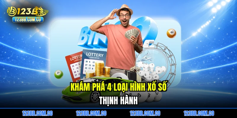 Khám phá 4 loại hình Xổ số thịnh hành