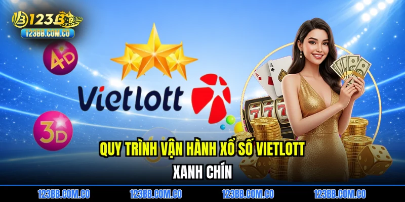 Quy trình vận hành xổ số Vietlott xanh chín